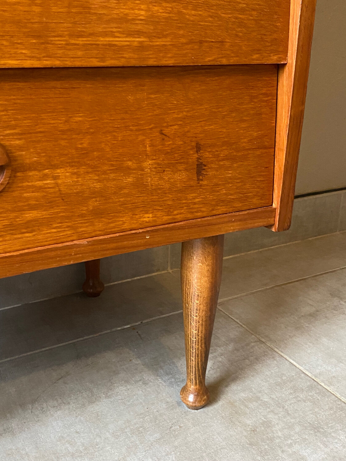60s teak chest of drawers