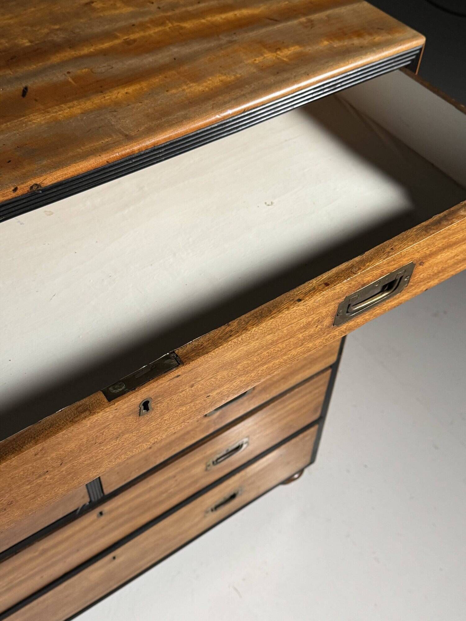 Campaign chest of drawers 19th century