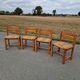 Set of 4 elm chairs from the Regain house.