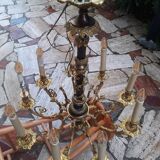 Lustre en bronze 9 lumières