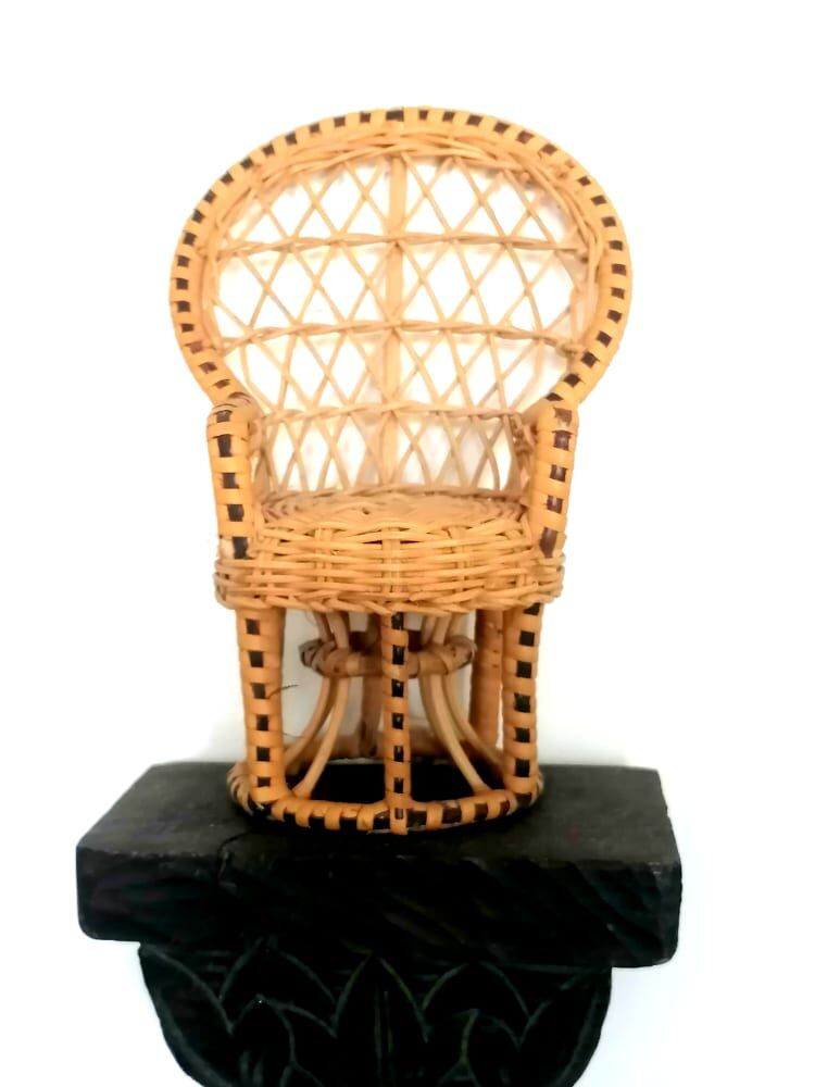 Emmanuelle armchair in miniature rattan