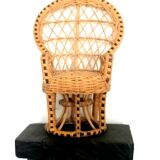 Emmanuelle armchair in miniature rattan