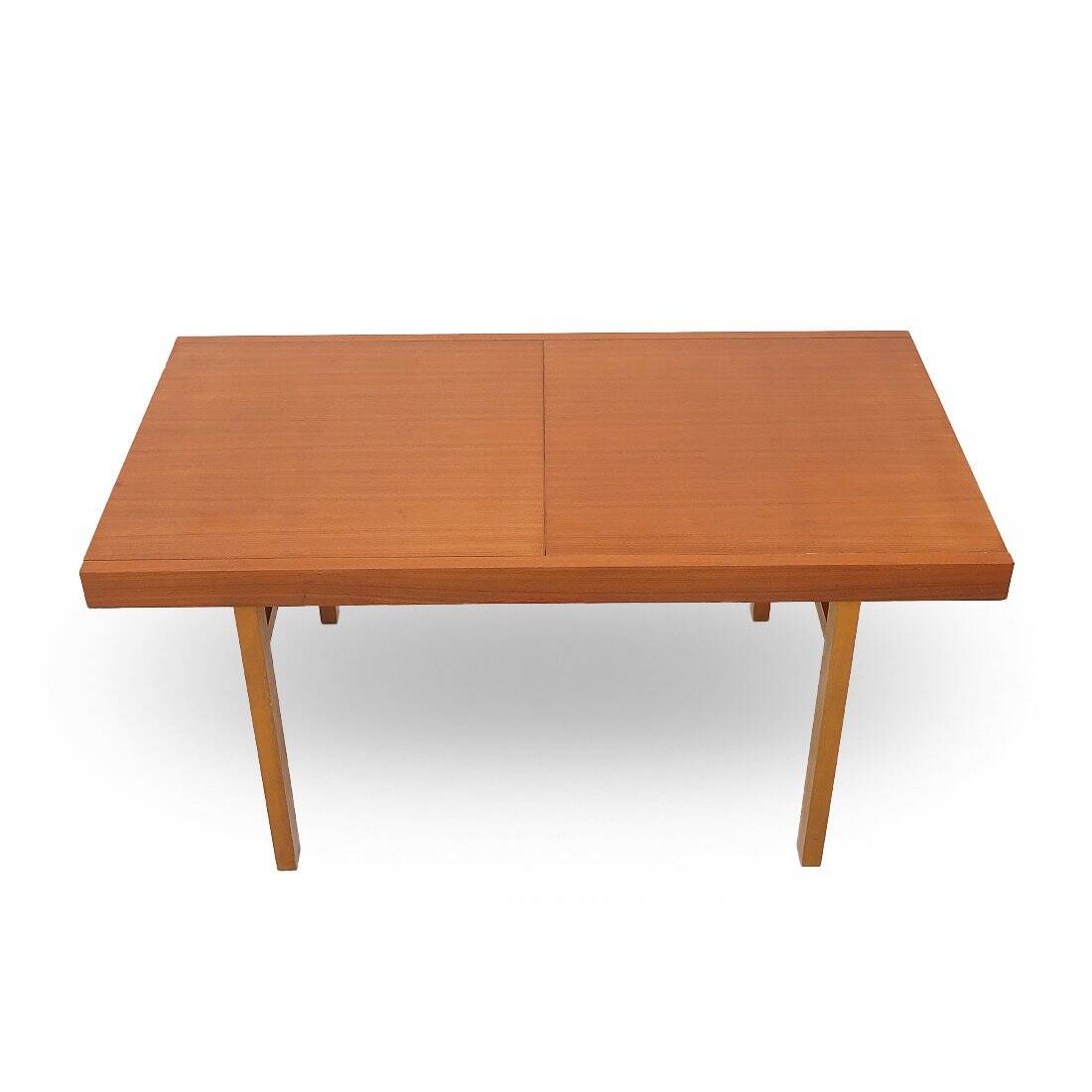 Rectangular dining table with extendable top, 1960s.
