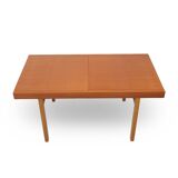 Rectangular dining table with extendable top, 1960s.