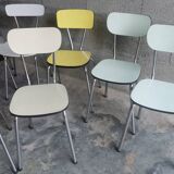 Set of 9 vintage formica chairs