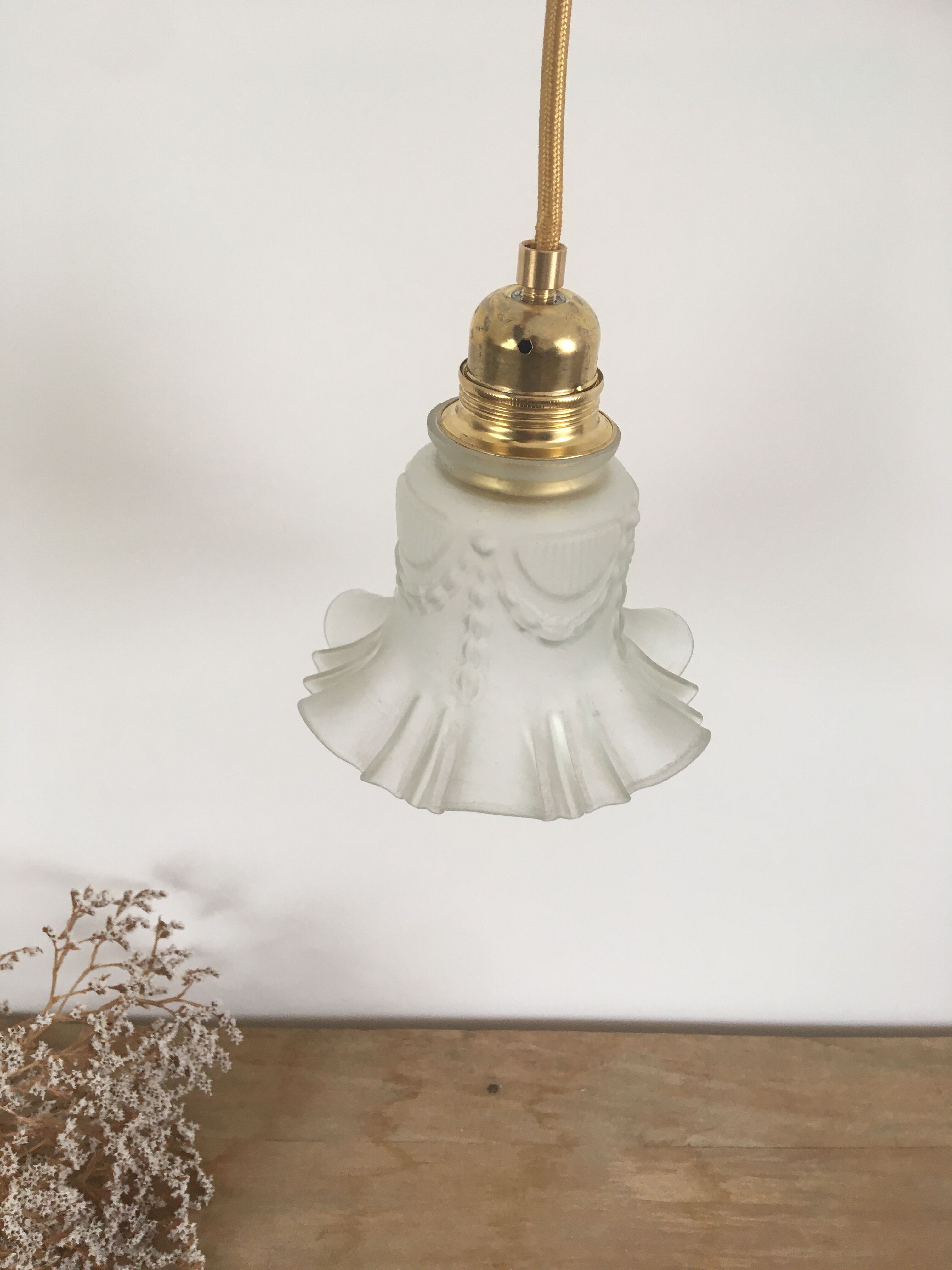 Art Deco tulip walklight