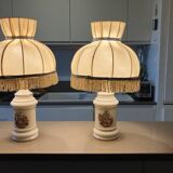 Pair of empire bedside lamps