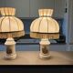 Pair of empire bedside lamps