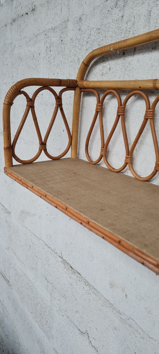 Rattan shelf 1960