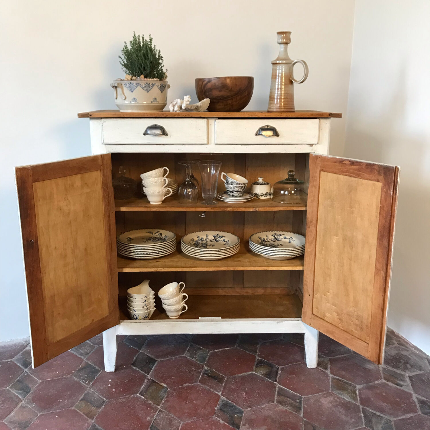 Parisian vintage white buffet