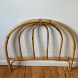 Vintage rattan headboard for single bed