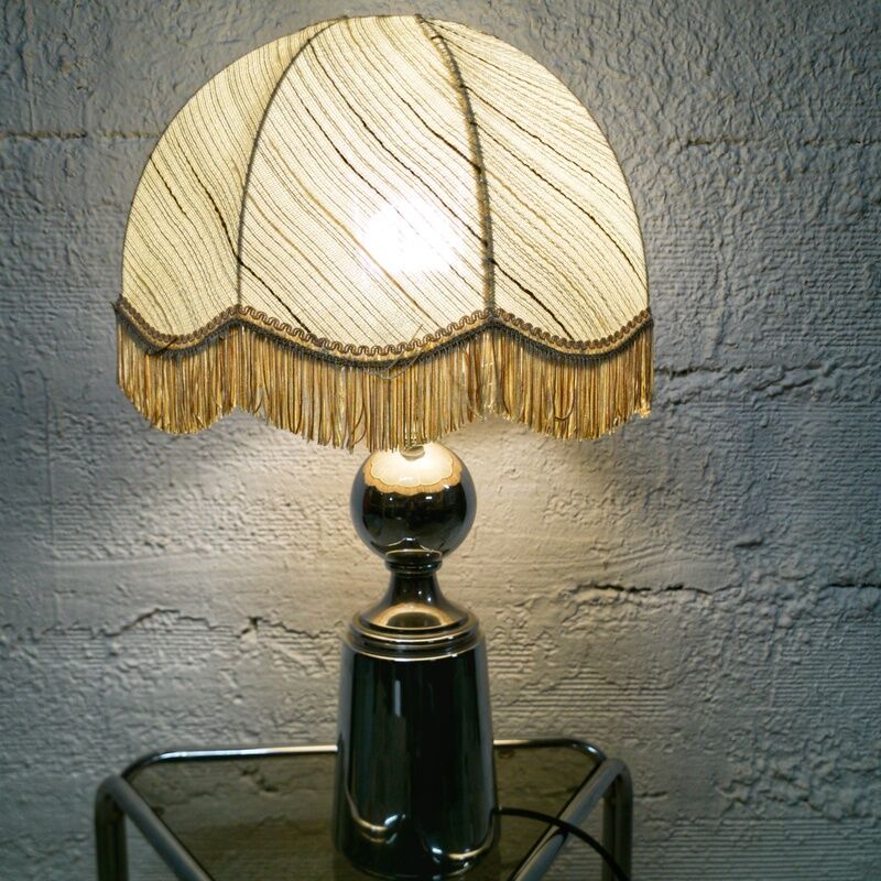 Vintage chrome foot lamp