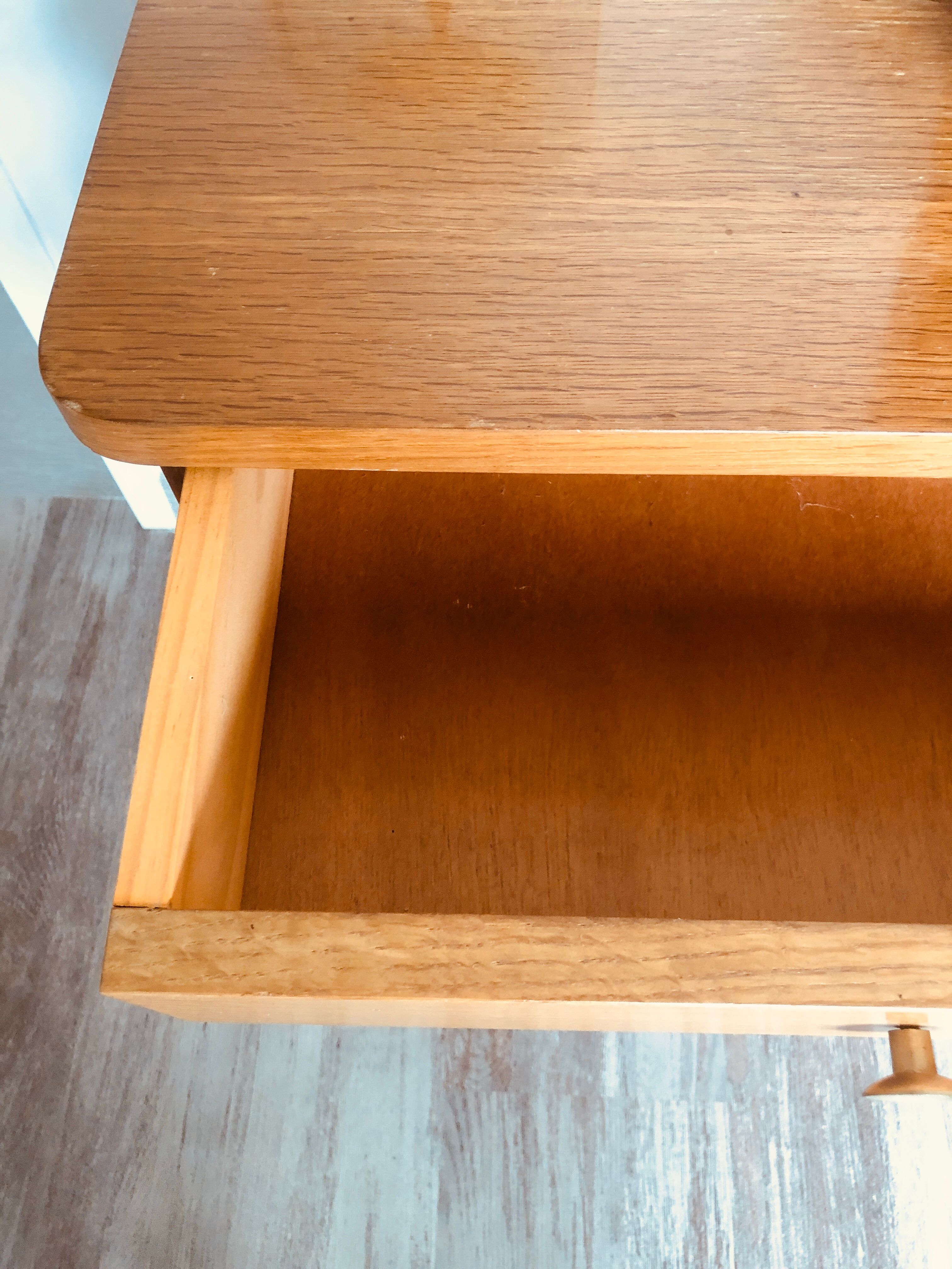 Vintage wooden bedside table