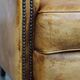 Cow leather English style club chair
