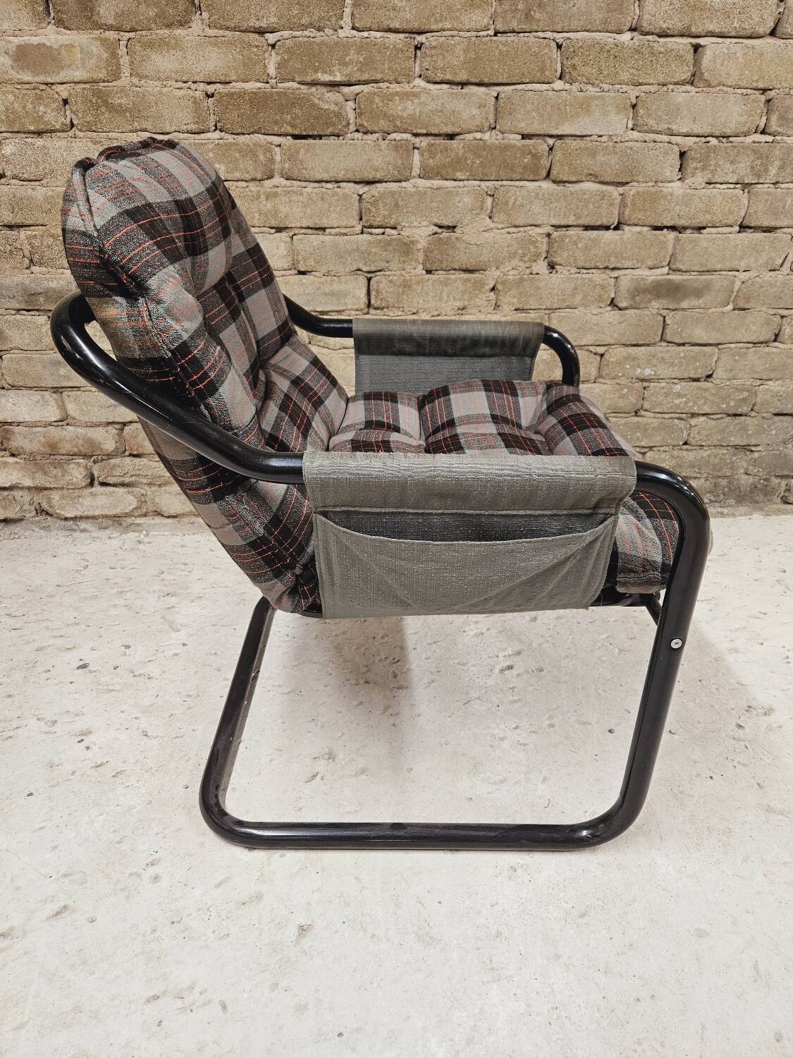 Vintage tubular armchair