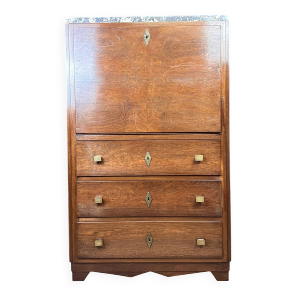 Secrétaire époque art déco en acajou vers 1920-1930