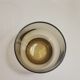 Set of 4 vintage 70s smoked glass water glasses