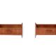 Set of two teak bedside tables by Uldum Mobelfabrik