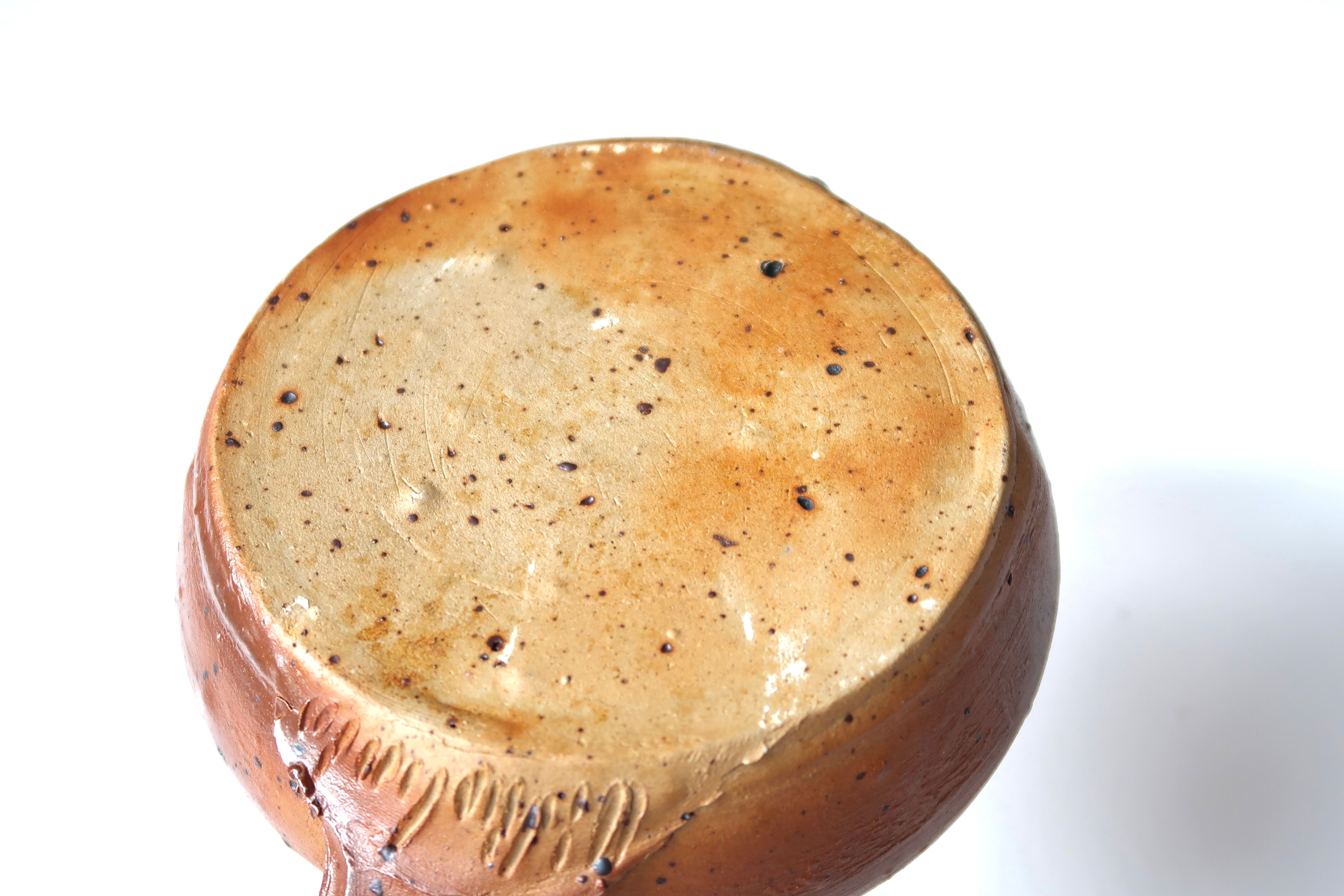 Sandstone teapot by Didier Cossin, 60s