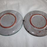 Lot of 8 plates pattern with thistles