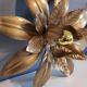 Wall light gold metal sheets