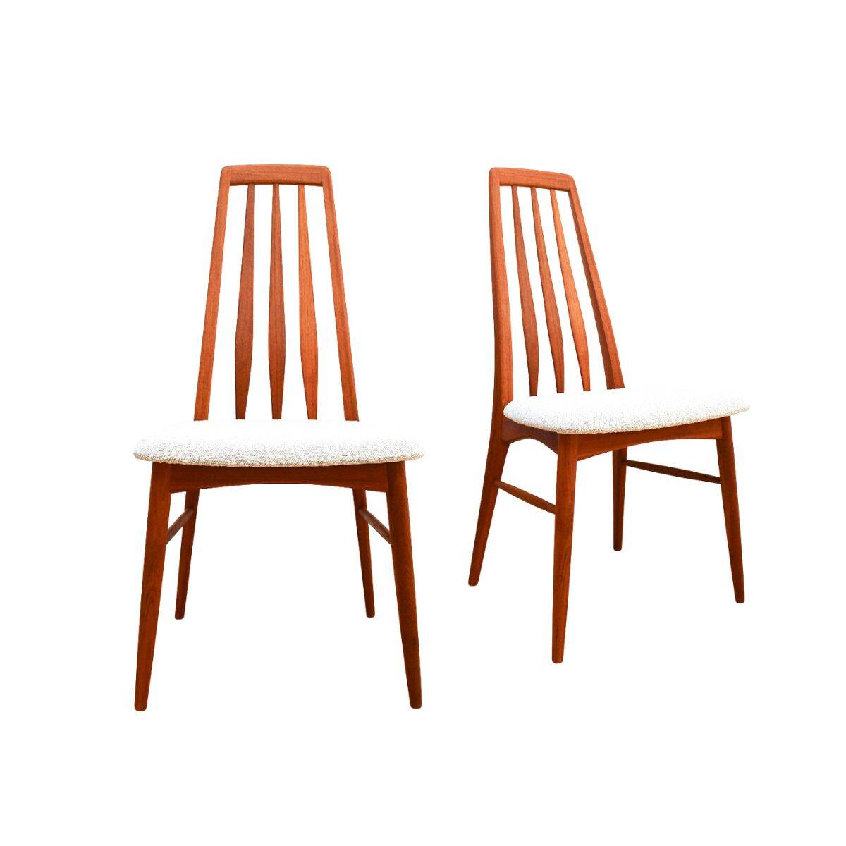 Set of 2 teak chairs by Niels Koefoed