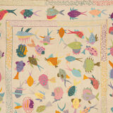 Kilim afghan embroidery 224 x 173 cm