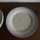 Set of 5 Tournai plates with twig neo-classical design, mid-19th century, ironstone.
