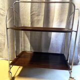 Ancienne & Vintage Table d'Appoint Desserte Pliante Roulante Chariot Bar Design
