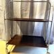 Antique & Vintage Side Table Folding Rolling Serving Cart Bar Design