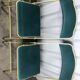 Suite de 4 chaises pliables d’événementiel velours bleu