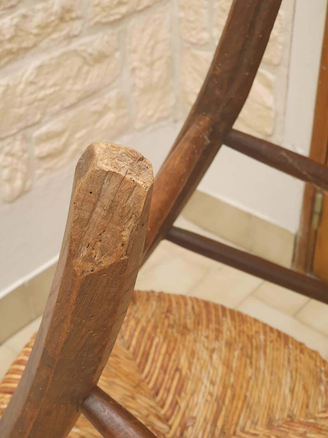 Directory straw armchair