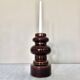 Vintage large 70's Steuler Ceramic Germany 288/25 Cari Zalloni Design Candle Holder dark brown