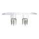 Table console en laiton et lucite, années 1970