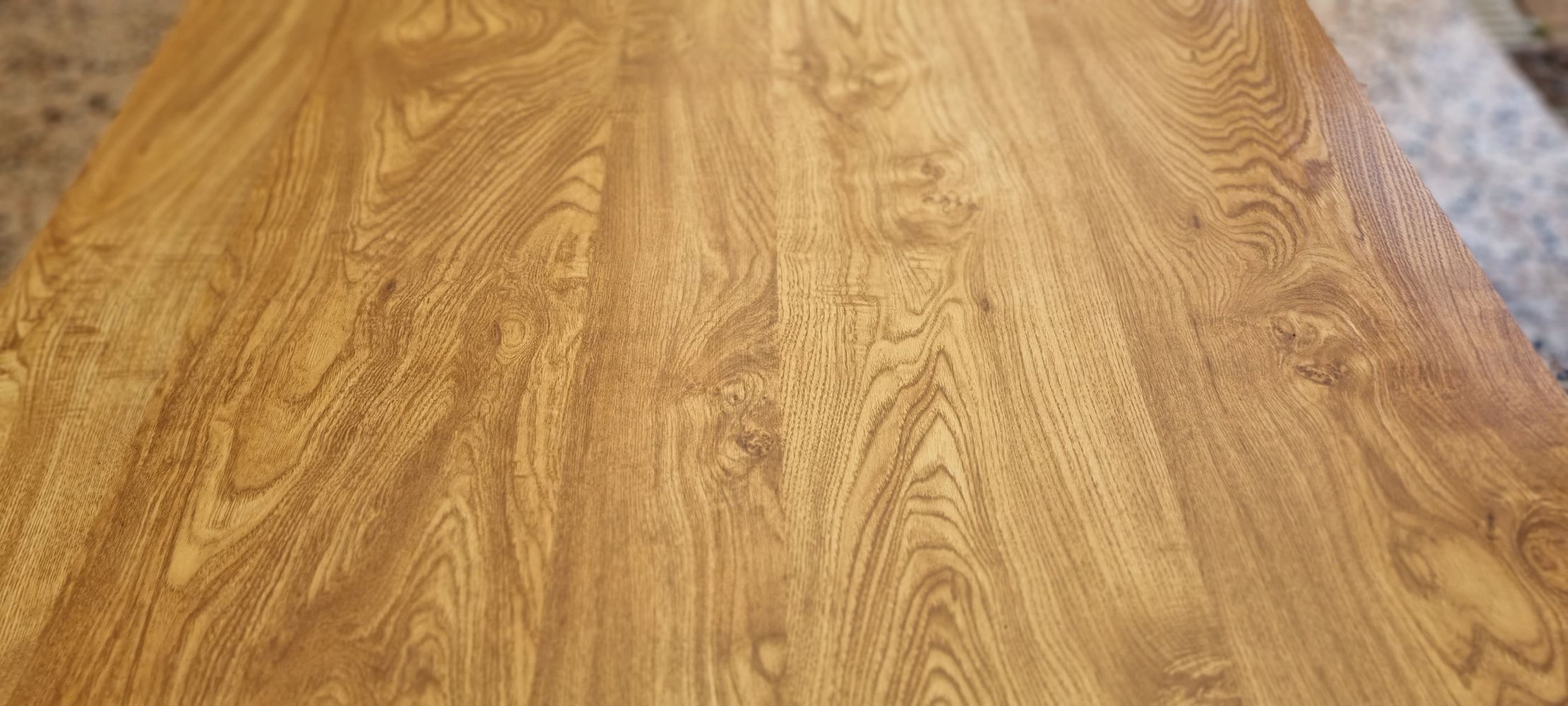 Table formica imitation wood, vintage, 70s