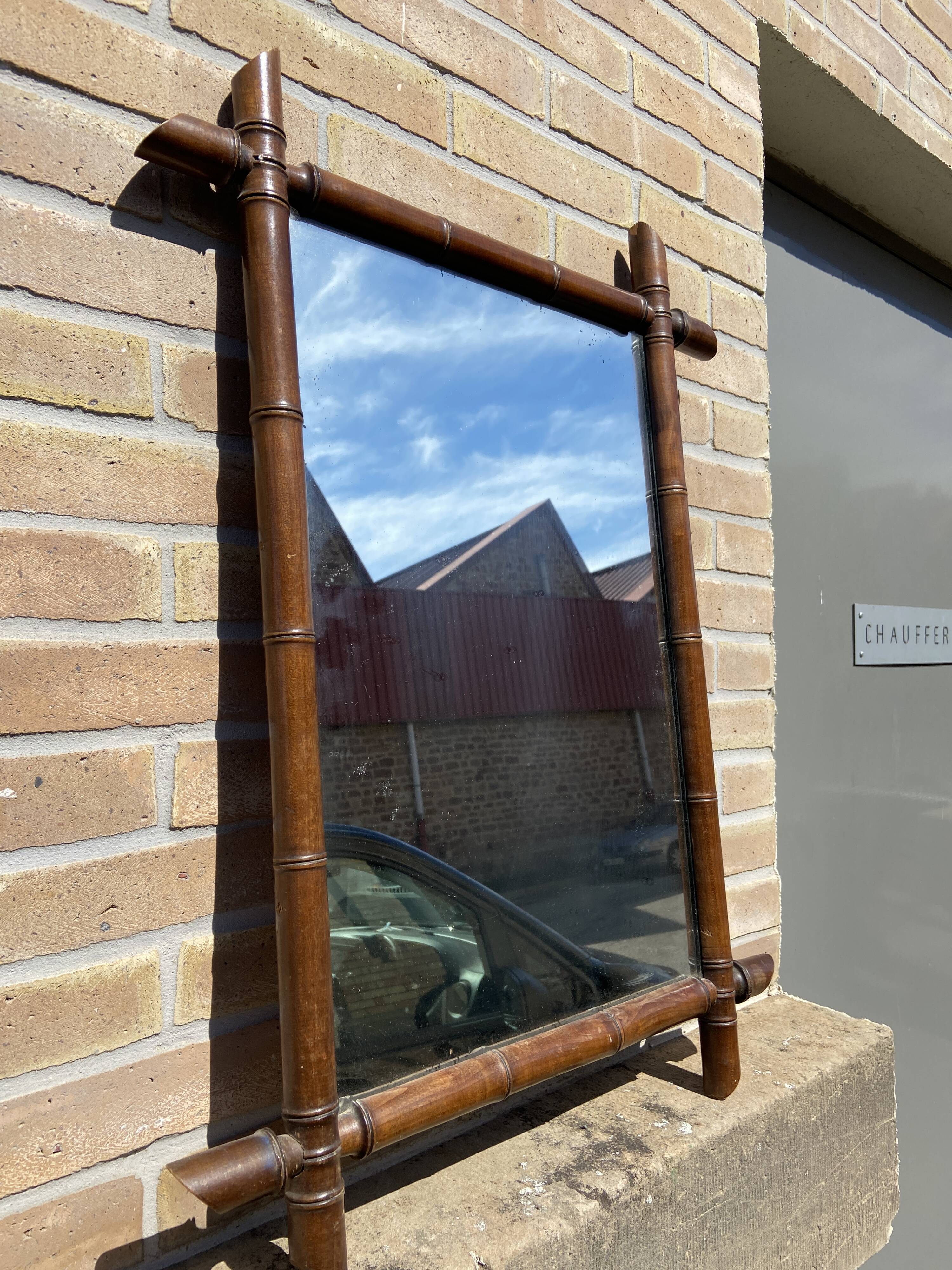 Mirror mirror vintage style faux bamboo 20s