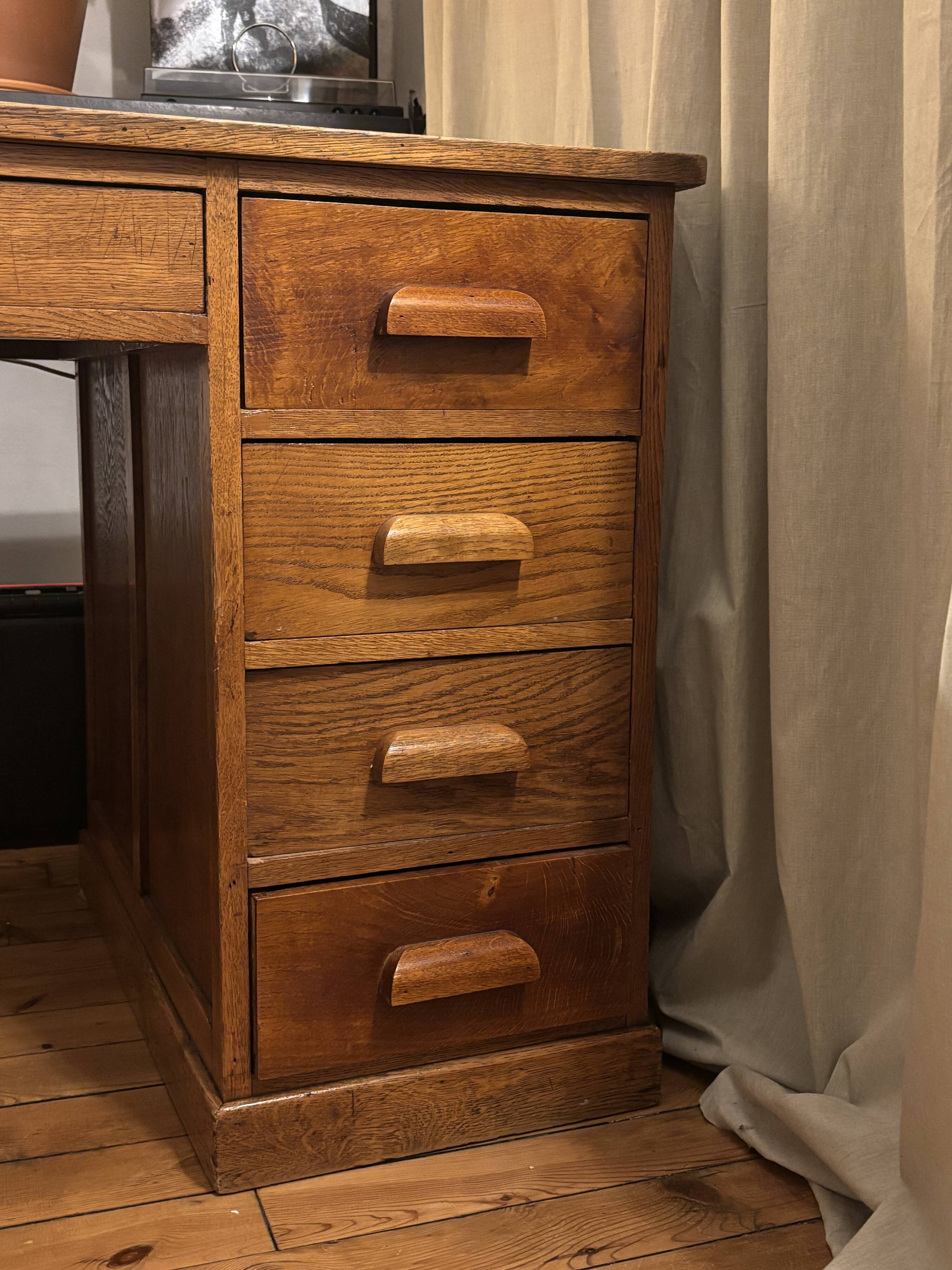 Vintage oak desk