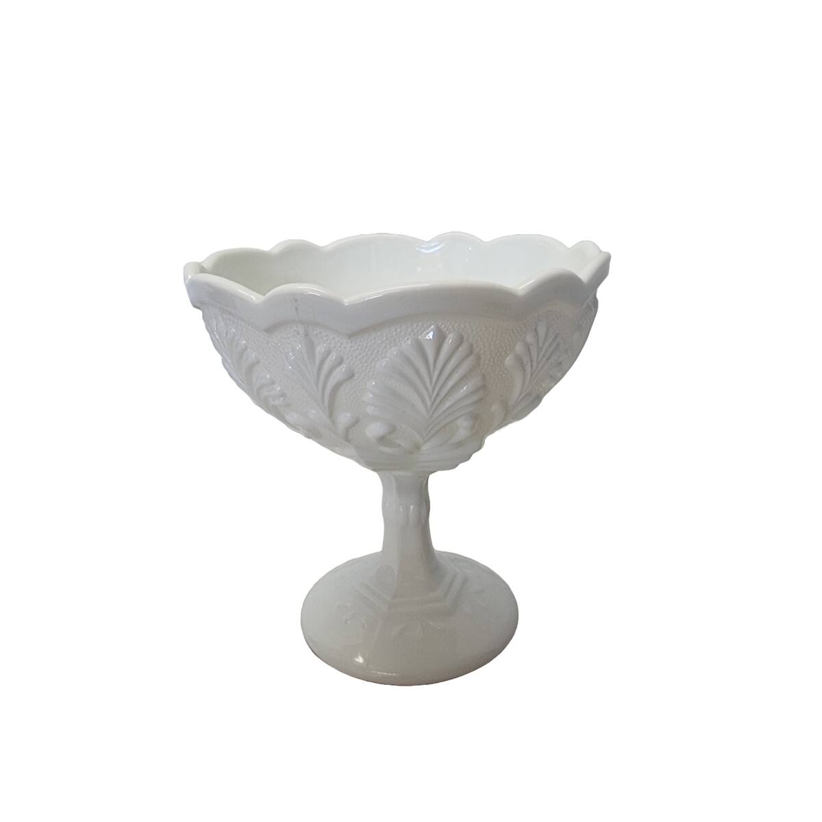 Vintage Milk Glass Jar, 1920s