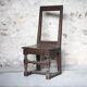 Chaise Lorraine, chaise d'appoint en bois XVIIIe