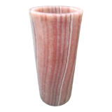 Vase en onyx rose