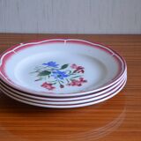 Lot of 4 Sarreguemine plates, José collection