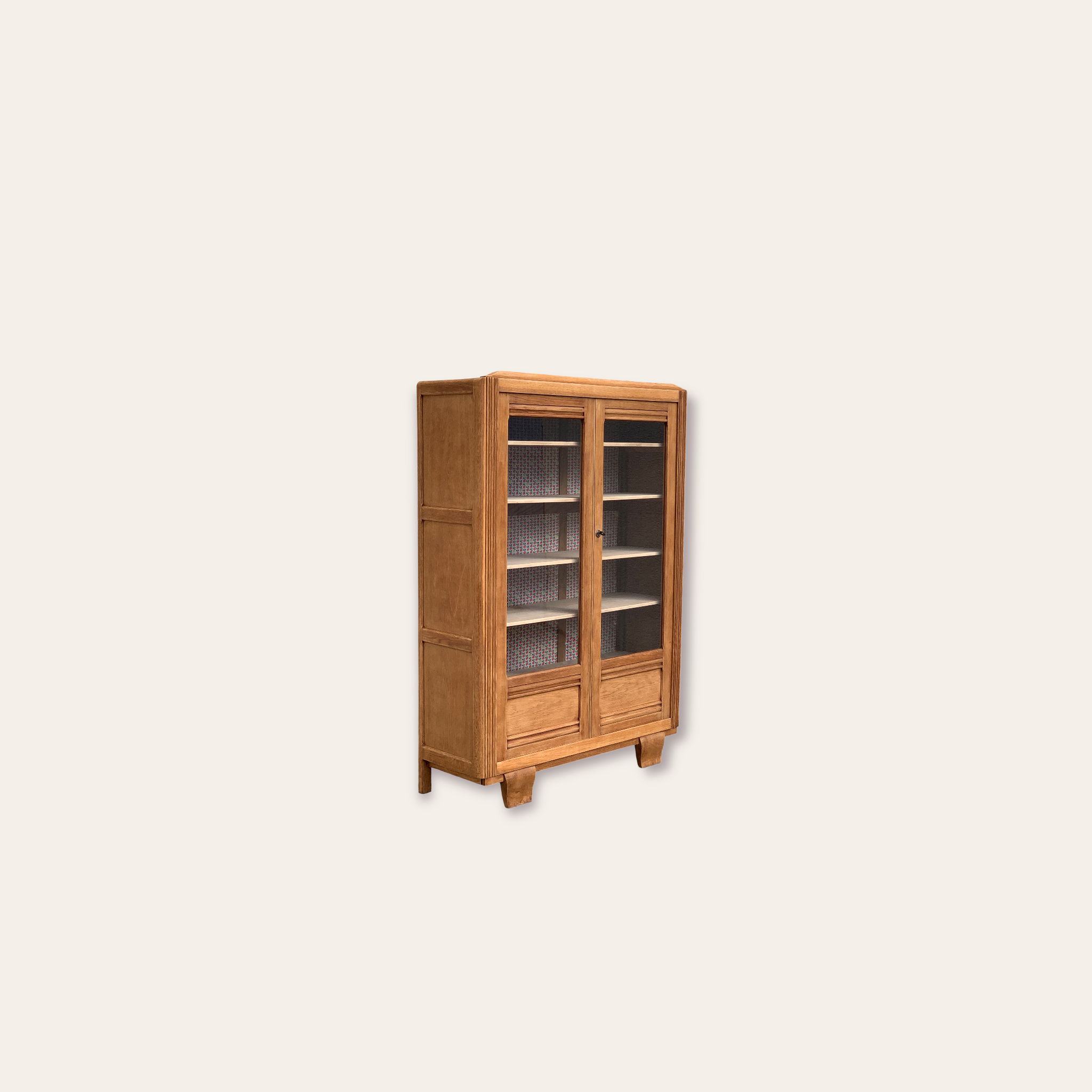 Parisian glazed wardrobe 1930 raw wood