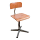 Mid Century Chaise d'école Chaise d'enfant Bois Métal Vintage Rétro Chambre d'enfant Pied Skandi Sca