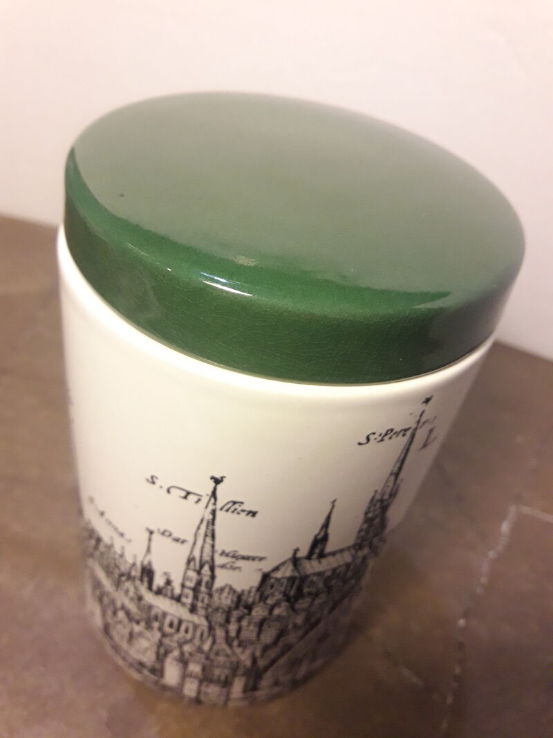 Ceramic spice jar Villeroy and Boch Mettlach Lubec, Germany