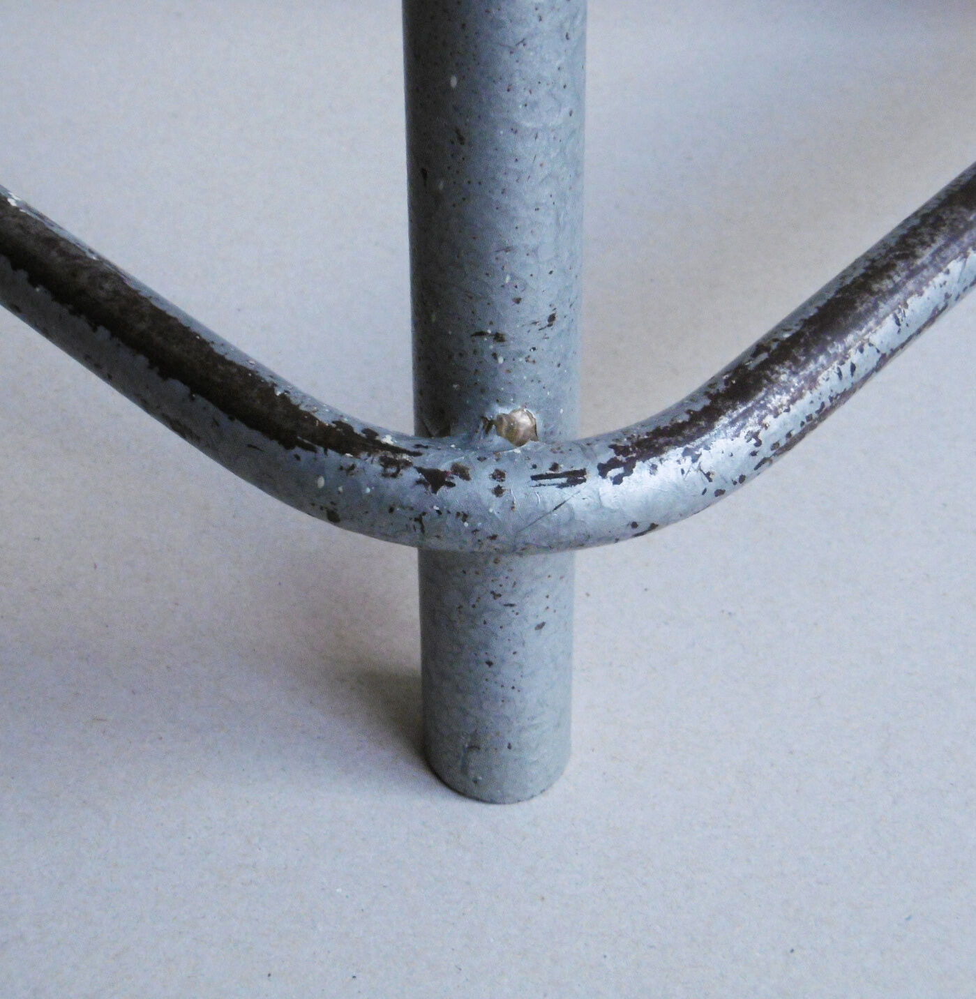 Wood and metal stool