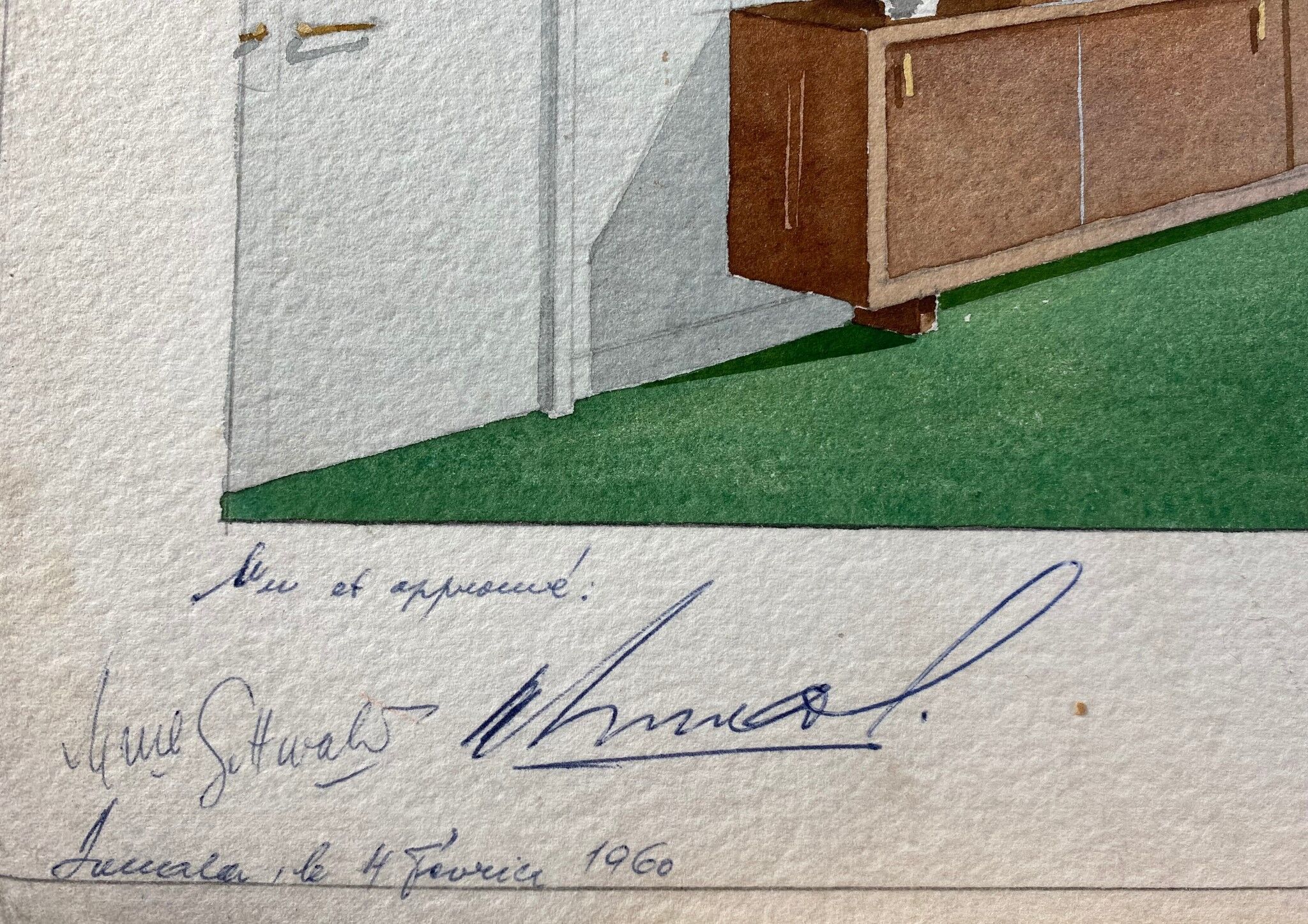 Interior designer study 60s - Jean PRUD'HOMME-BÉNÉ