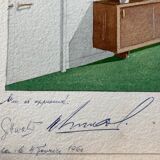 Interior designer study 60s - Jean PRUD'HOMME-BÉNÉ