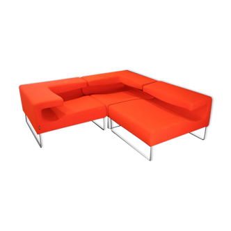 Red Lowseat Couch By Patricia Urquiola for Moroso