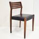 Suite of 6 Scandinavian chairs 1960 vintage