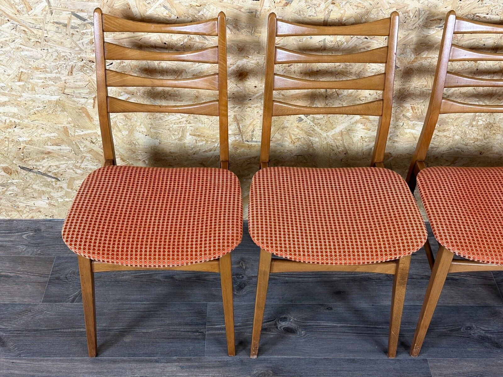4x 60s 70s dining chair dining chair mid century Danish modern design